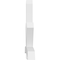 Ekena Millwork Alberta Architectural Grade PVC Gable Bracket, 84"W x 52 1/2"H x 6"D x 6"F, 15/12 Pitch GBP084X53X0606ALB00 - alternate 2